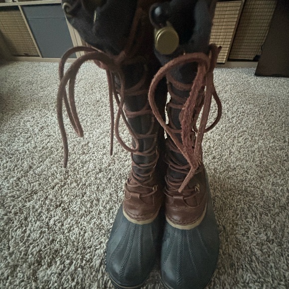 Sorel Women's Conquest Carly II Waterproof Boots Peatmoss discontinued - Picture 8 of 13